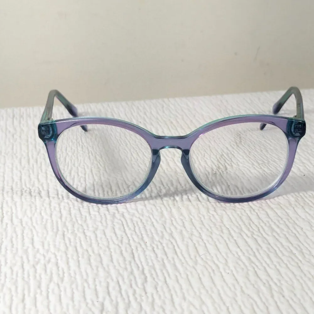 Indi KG 9001 eyeglasses glasses round purple kids youth girls Indigo key hole